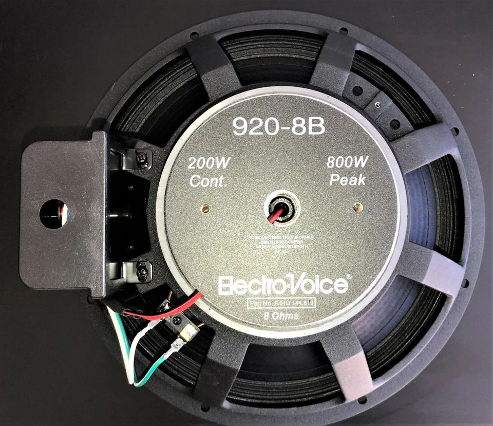 Altavoz coaxial de rango completo EV 920-8B 12" 200 W CONTINUO, PICO 800 W Foto 3 de 4