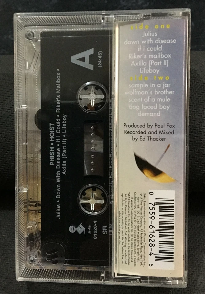 Phish Hoist Cassette Tape Like New (Used) 1994 Very Rare Psychedelic Rock Funk - Image 2 of 4