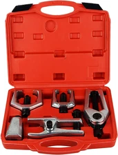 5Pcs Professional Front End Service Tool Kit, Pitman Arm Puller, Ball Joint Sepa