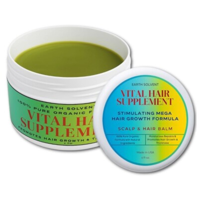 Chebe Fenugreek Moringa Rosemary Spinach Rapid Hair Growth Balm & Vitamins 4oz