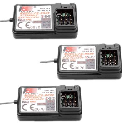 3 PCS FlySky FS-GR3E Receiver 3CH Failsafe for FLYSKY GT2B GT3B GT3C Transmitt