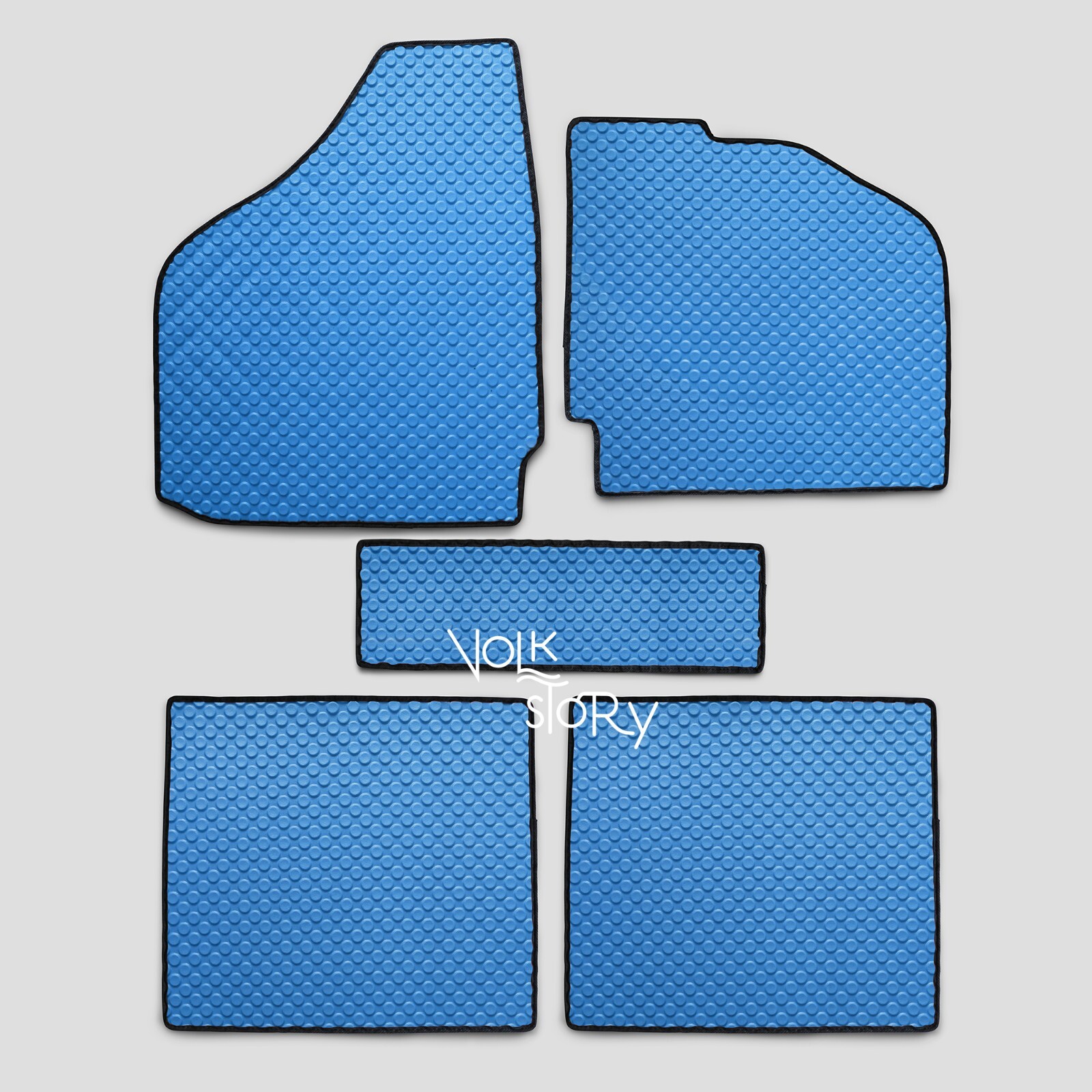 VW VOLKSWAGEN BEETLE RUBBER FLOOR MATS KARMANN GHIA TYPE 14 RHD BLUE eBay