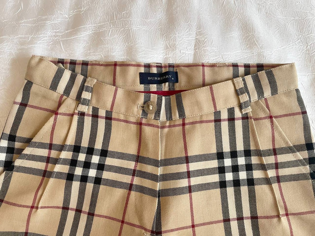 Burberry London Wool Shorts Trousers kids 10 - nova check Burberry London Wool Shorts Trousers kids 10 - nova check
