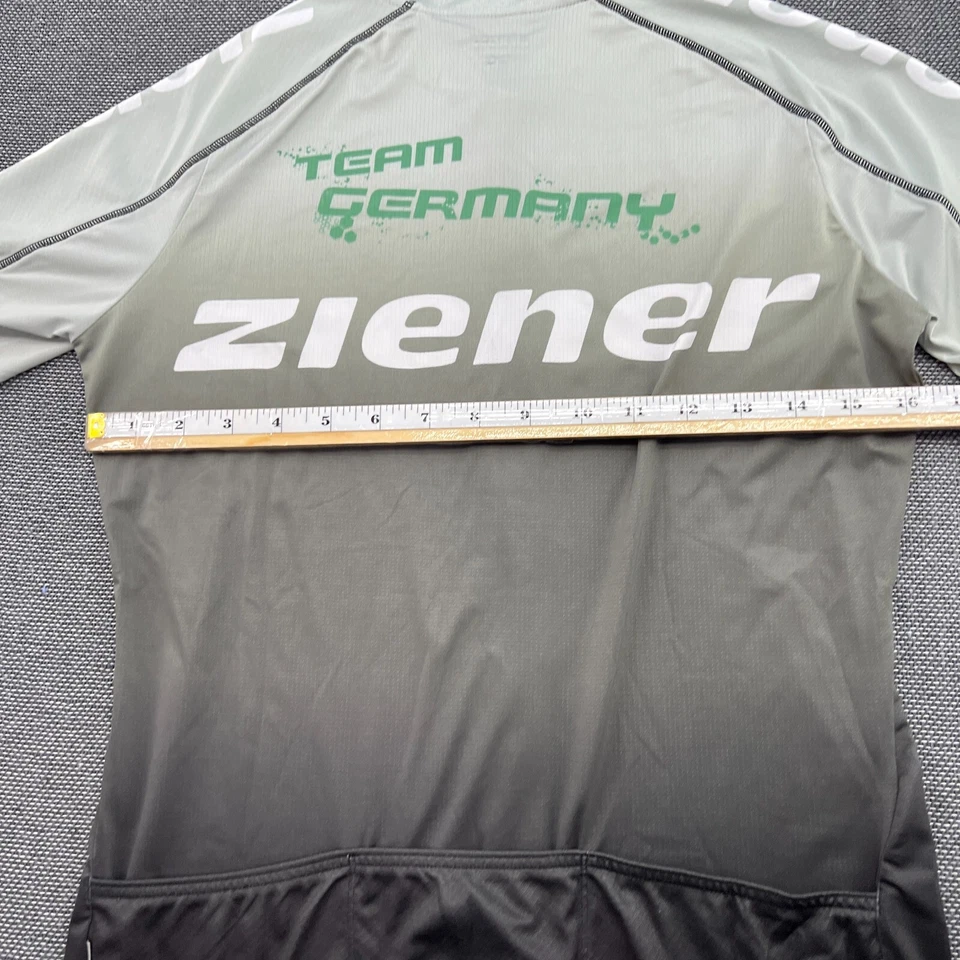 Футболка гоночной велосипедной команды ZIENER Германия размер 38 на молнии DSV с короткими рукавами - Изображение 2 из 4