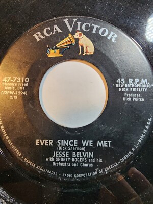 JESSE BELVIN :Volare/Ever Since We Met  1958 RCA VG F272