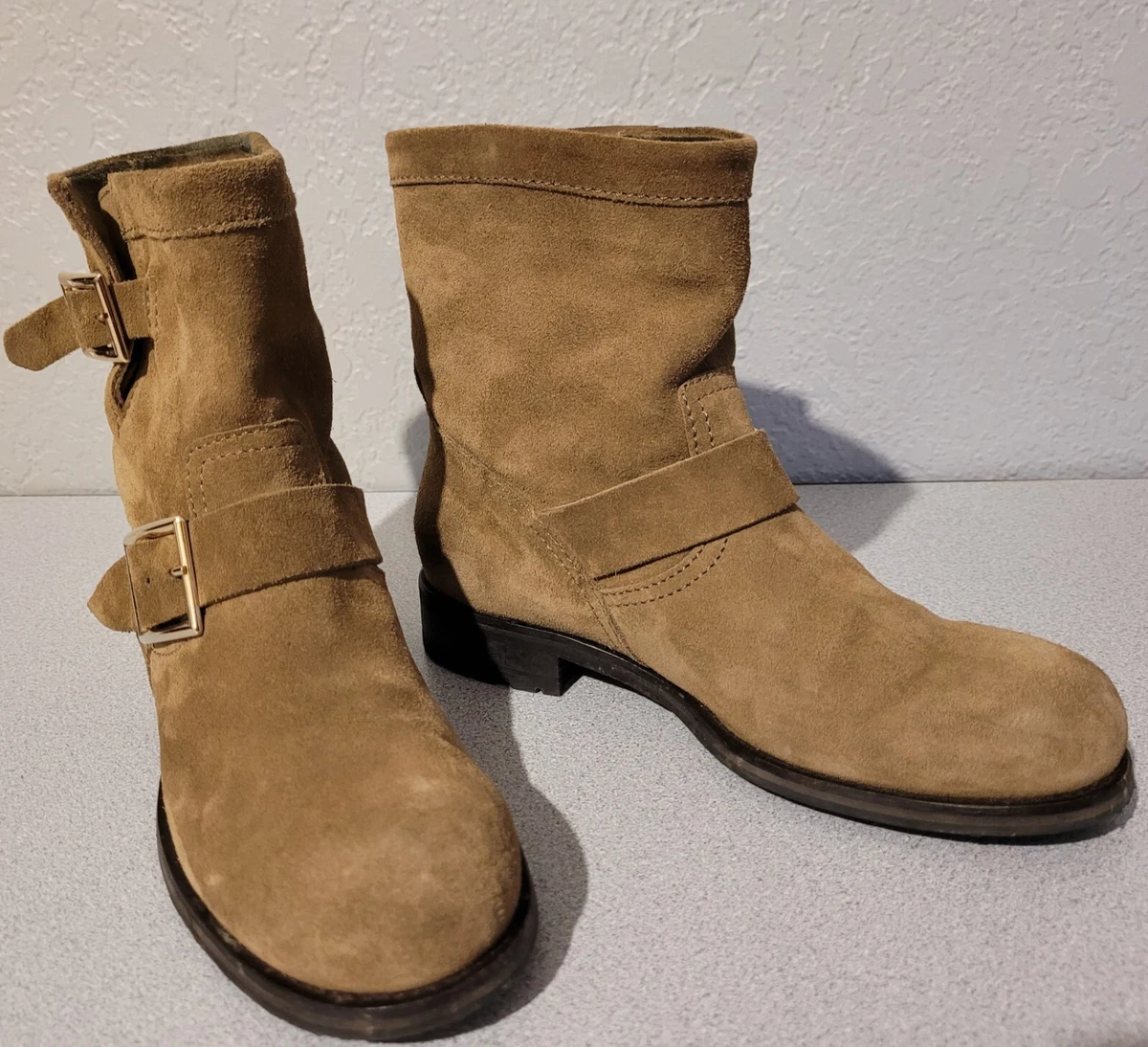 Jimmy choo hotsell suede booties
