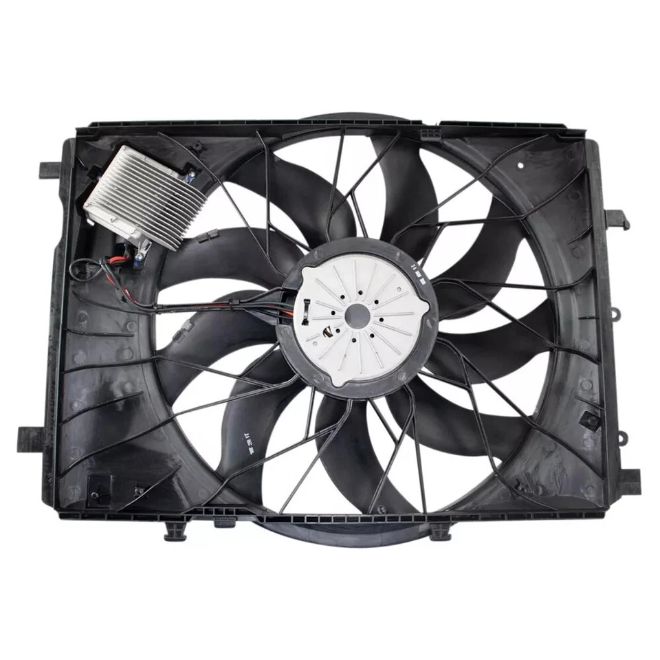 Conjunto de ventilador de refrigeración del motor TRQ para Mercedes Benz C63 SLK55 AMG 2010-19 Foto 3 de 4