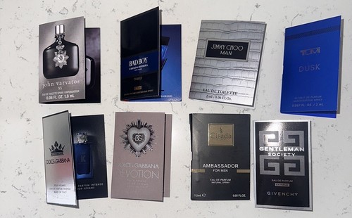 8 Luxury Designer Men Cologne Samples Lot *1157