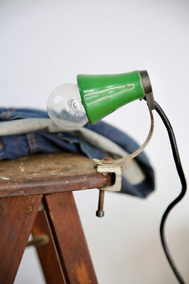 #ad Vintage General Electric Industrial Light Drafting Desk Lamp Workbench Task Shop $104.99