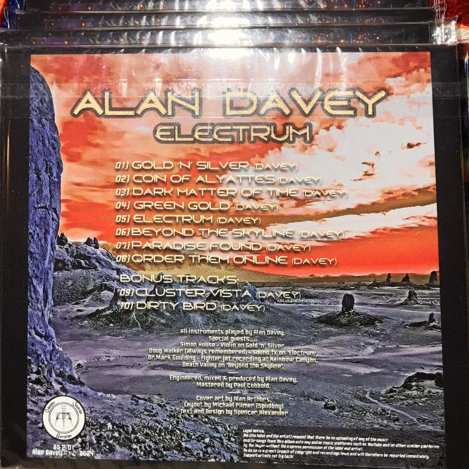 ALAN DAVEY Electrum CD JAPANESE OBI HYPE GUNSLINGER Ex Hawkwind Hawkestrel LEMMY - Image 2 of 4