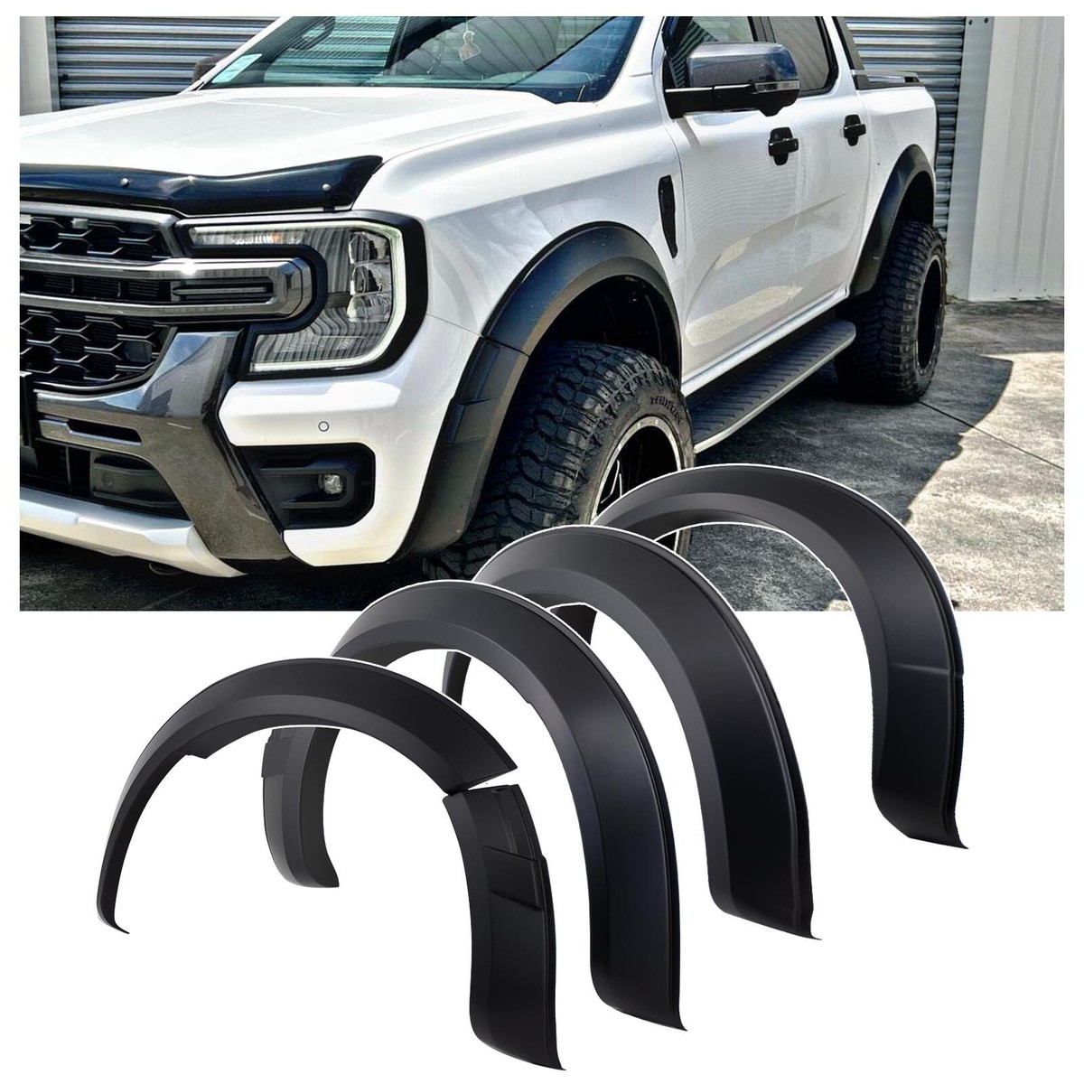 Ford Ranger Aftermarket Fender Flares Black Painted Fender Flares