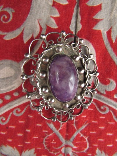 Broche Vintage Argent Ajourée – Poinçon – Occasion