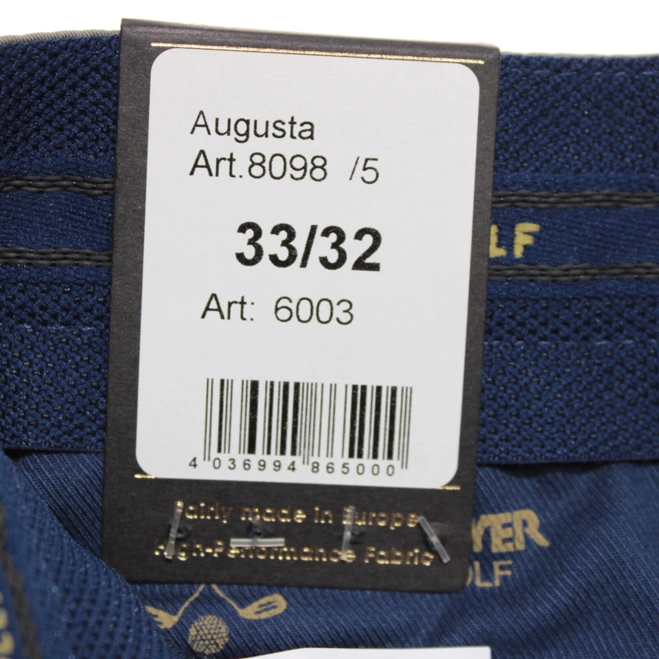 Meyer 全新带标签 Chinos / 休闲裤 33 码美国奥古斯塔纯色灰色棉混纺 — 第 4/4 张图片