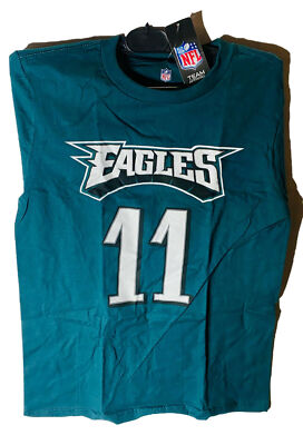 NFL Team Apparel Philadelphia Eagles #11 Carson Wentz Jungen T-Shirt Blau M