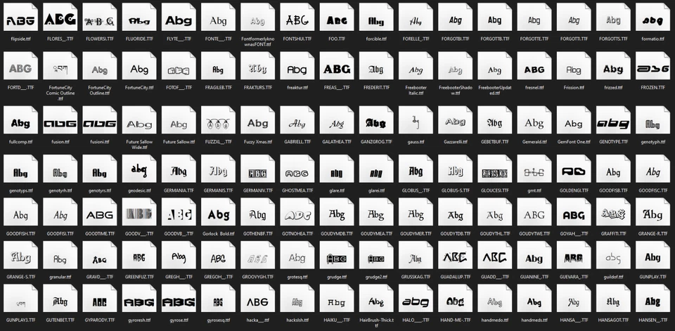 1500 Professional TrueType Fonts - Works with Windows, Mac & Linux .TTF CD-ROM - Image 4 of 4