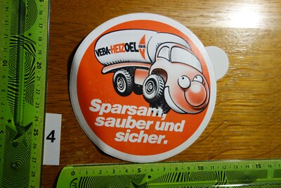 Alter Aufkleber Heizung Heizöl VEBA Sparsam, sauber und sicher