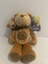 Sacagawea  Pomp Limited Treasures Dollar Coin Golden Plush Bears 2001