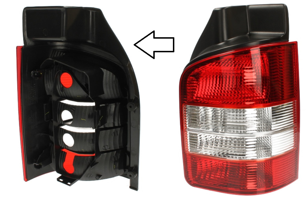 Réparer votre phare cassé avec le feu arrière droit VW Transporter T5 7H5945096L