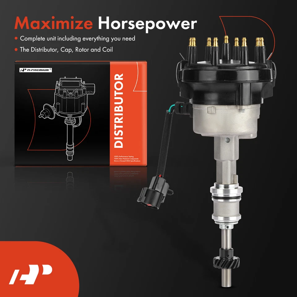 Распределитель зажигания с крышкой и ротором для Ford F-250 F-350 F-600 F-800 V8 7,5 л 7,0 л - Изображение 2 из 4