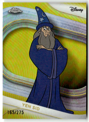 Topps Disney Chrome 2025 No. 191 Yen Sid Yellow Refractor 165/275