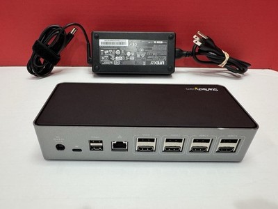 Startech DK31C4DPPD USB-C Universal Docking Station 4K HDMI Unit & Power Adapter