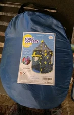 Tent Space Odyssey Playhouse With LED Starlights 53x41 In