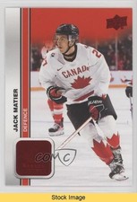 2023 Upper Deck Team Canada Juniors Men's U-20 Red Foil Jack Matier READ 15wf