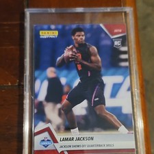 Panini 2018 Instant NFL Combine Lamar Jackson #5 /467 Rookie Football Card. rookie card picture
