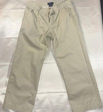 Polo Ralph Lauren Chino Pants Boys Beige Khaki Cotton Straight Leg Sz 12