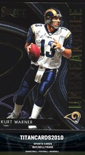 Kurt Warner 2020 Panini Select Unbreakable St. Louis Rams #U11
