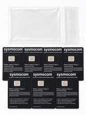 Sysmocom sysmoISIM-SJA2 Programmable SIM USIM ISIM Cards 7 Pack New ADM Keys