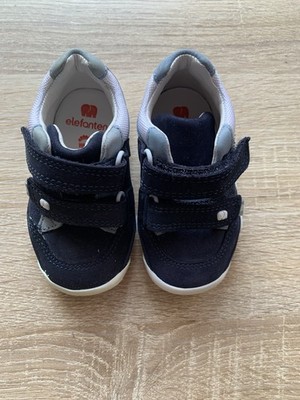 Elefanten Baby Schuhe Jungen, Klettverschluss, Größe 18, Blau-Hellblau