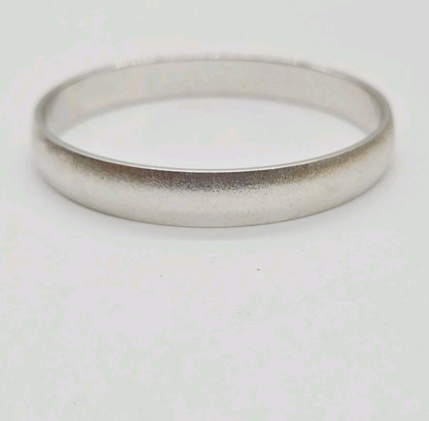 Monet Bangle Bracelet Silver tone Stackable textu… - image 6