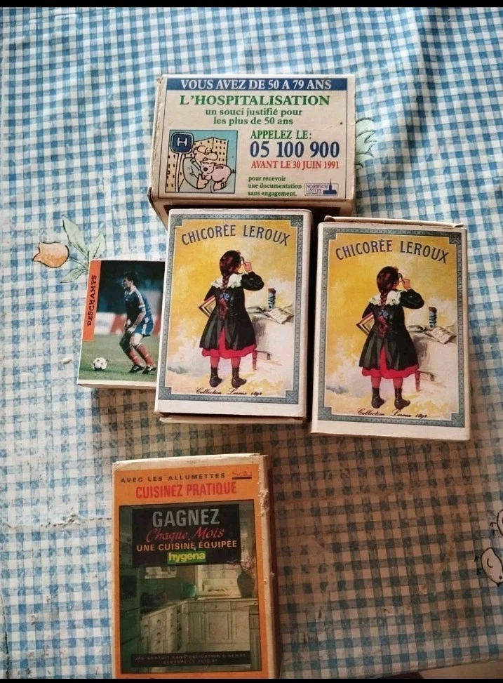 Lot de 8 boîtes d'allumettes Affiche film preventif retro style