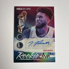 2019-20 Panini Hoops Premium Stock Rookie Ink Auto Josh Reaves Mavericks #RI-JRV