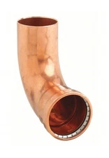 VIEGA PROPRESS Crimp Elbow Fitting: 90° Elbow, 4 in CTS x 4 in CTS size, 20648 