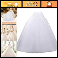 Hoopless Petticoat Crinoline Underskirt for Wedding Dress, Formal Party Wear