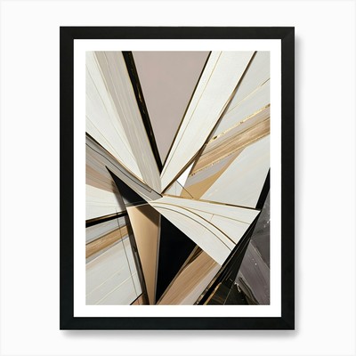 Abstraktes geometrisches Gemälde Kunst Pri gerahmtes Wandbild Poster Leinwanddruck Bild