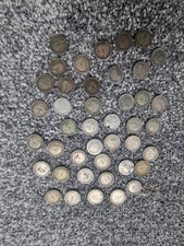 42 X Silver Three Pences 58g Not Scrap