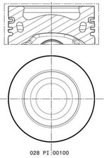 Kolben MAHLE 028 PI 00100 000 für VW MULTIVAN T5 7HM 7HN 7HF 7EF 7EM 7EN Camper