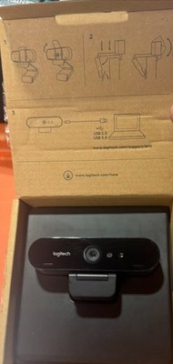 NIB: Logitech BRIO Ultra HD Webcam - Black