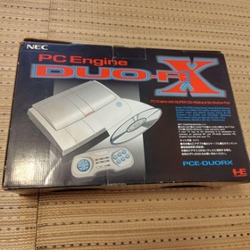 Serviced NEC PC Engine DUO-RX Console Set Avenue Pad 6 Box A0175
