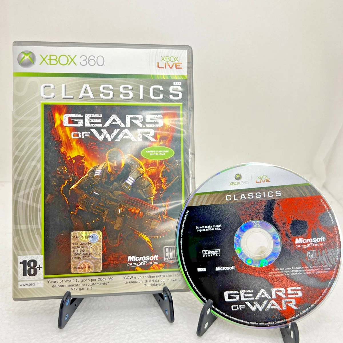 Jeu Gears Of War Pour Xbox 360 (version Italienne) - État Comme Neuf, Compatible Xbox One