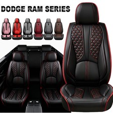 For Dodge Ram 1500 2009-2026 2500 3500 Pickup Leather Car Seat Covers Full Sets
