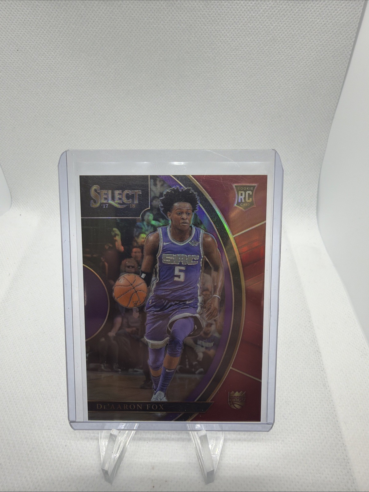 2017-18 Panini Select - Concourse De'Aaron Fox #49 Maroon Prizm /199 (RC)