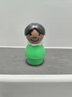 Vintage Fisher Price Little People Green African American Girl AA HTF