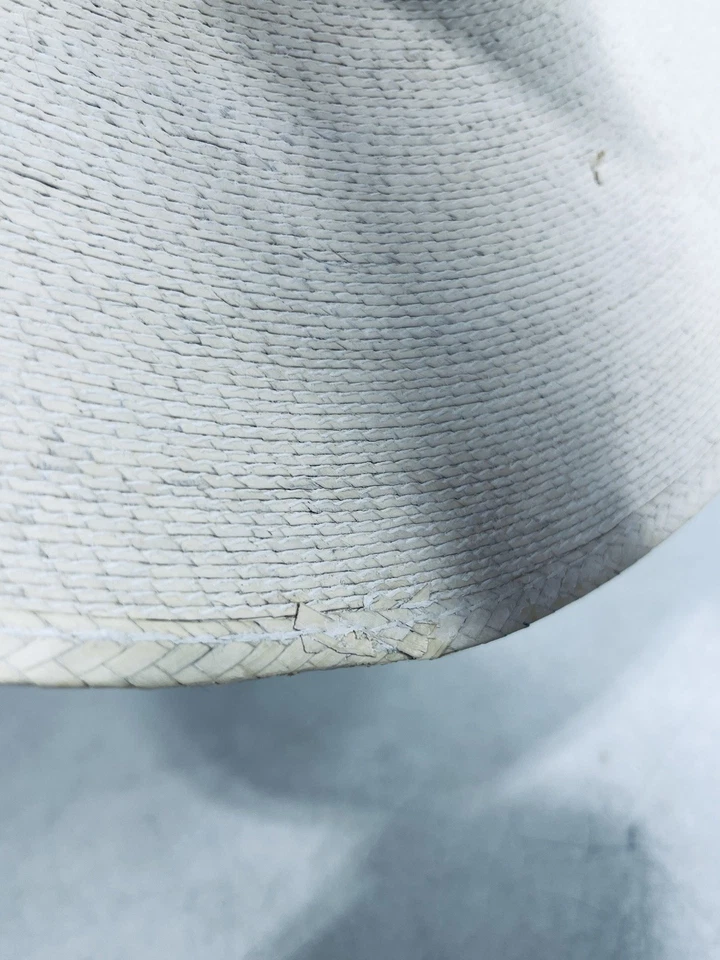 Sombrero de Vaquero Atwood Hereford Talla 7 1/8 Largo Ovalado Paja Marfil 7X Foto 3 de 4