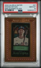 2024 Topps Allen & Ginter - Shohei Ohtani #97 Mini Stained Glass PSA 10 - POP 1