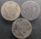 (3) Barber Quarters (1899, 1912, 1916) *True Auction*