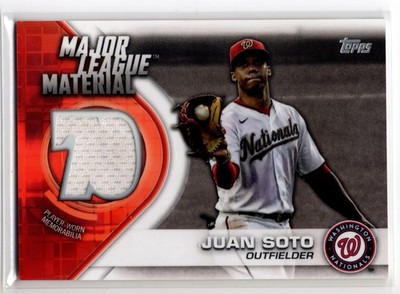 Juan Soto 2021 Topps Major League Materials #MLM-JS (MEM)